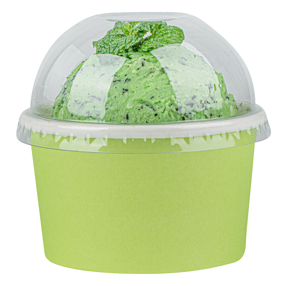 Coppetta Round Clear Plastic To Go Cup Dome Lid - Fits 5 oz - 200 count box