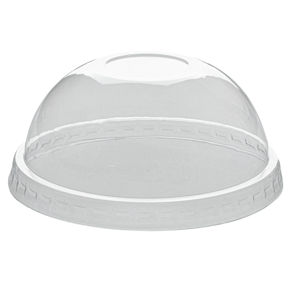 Coppetta Round Clear Plastic To Go Cup Dome Lid - Fits 8 oz - 200 count box