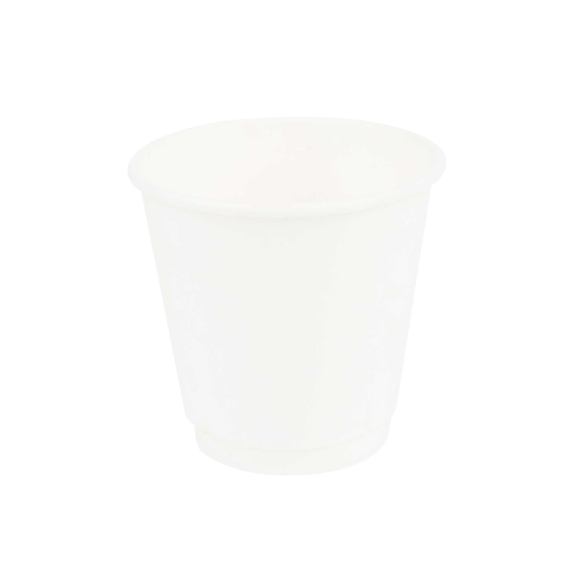 Restpresso 8 oz White Paper Coffee Cup - Double Wall - 3 1/2" x 3 1/2" x 3 1/4" - 500 count box