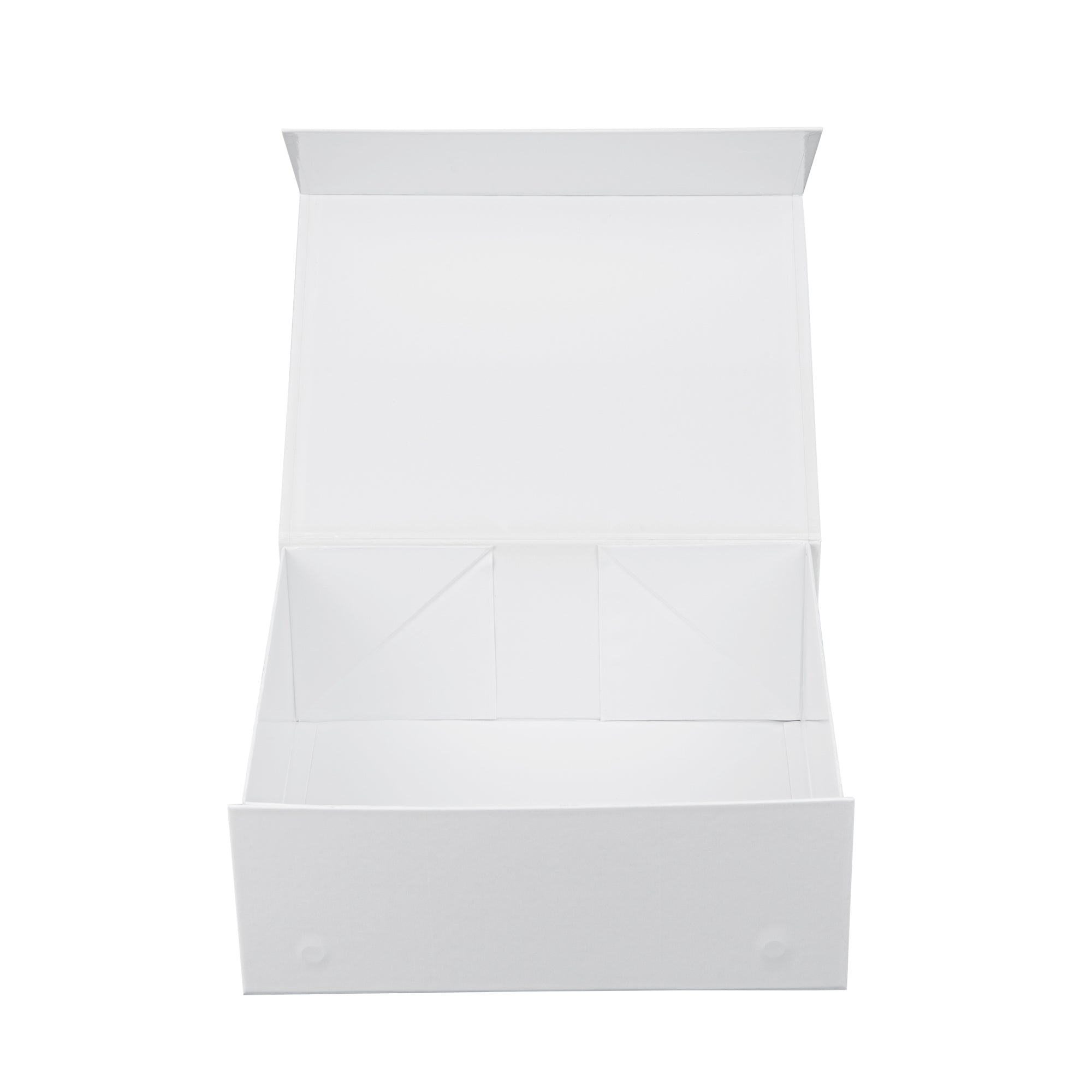 Cater Tek Rectangle White Paper Extra Large Tic Tac Box - Magnetic - 12" x 10" x 5" - 10 count box