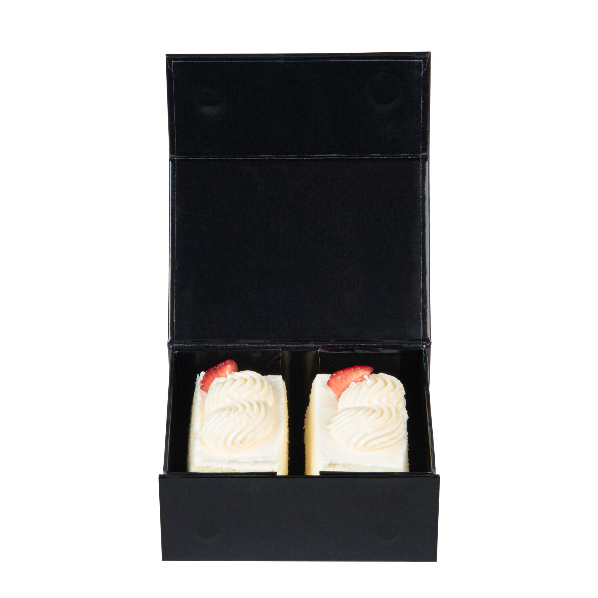 Cater Tek Rectangle Black Paper Extra Small Tic Tac Box - Magnetic - 5" x 4" x 2 1/2" - 10 count box