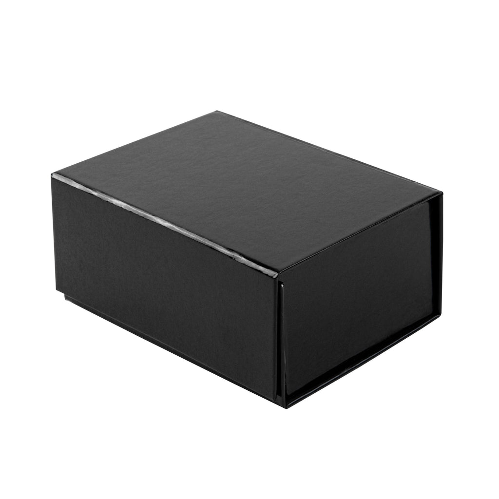 Cater Tek Rectangle Black Paper Extra Small Tic Tac Box - Magnetic - 5" x 4" x 2 1/2" - 10 count box