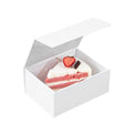 Cater Tek Rectangle White Paper Extra Small Tic Tac Box - Magnetic - 5" x 4" x 2 1/2" - 10 count box