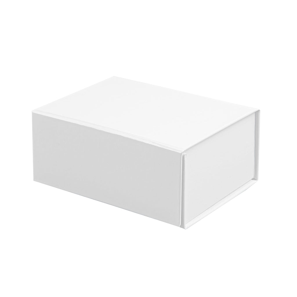 Cater Tek Rectangle White Paper Extra Small Tic Tac Box - Magnetic - 5" x 4" x 2 1/2" - 10 count box
