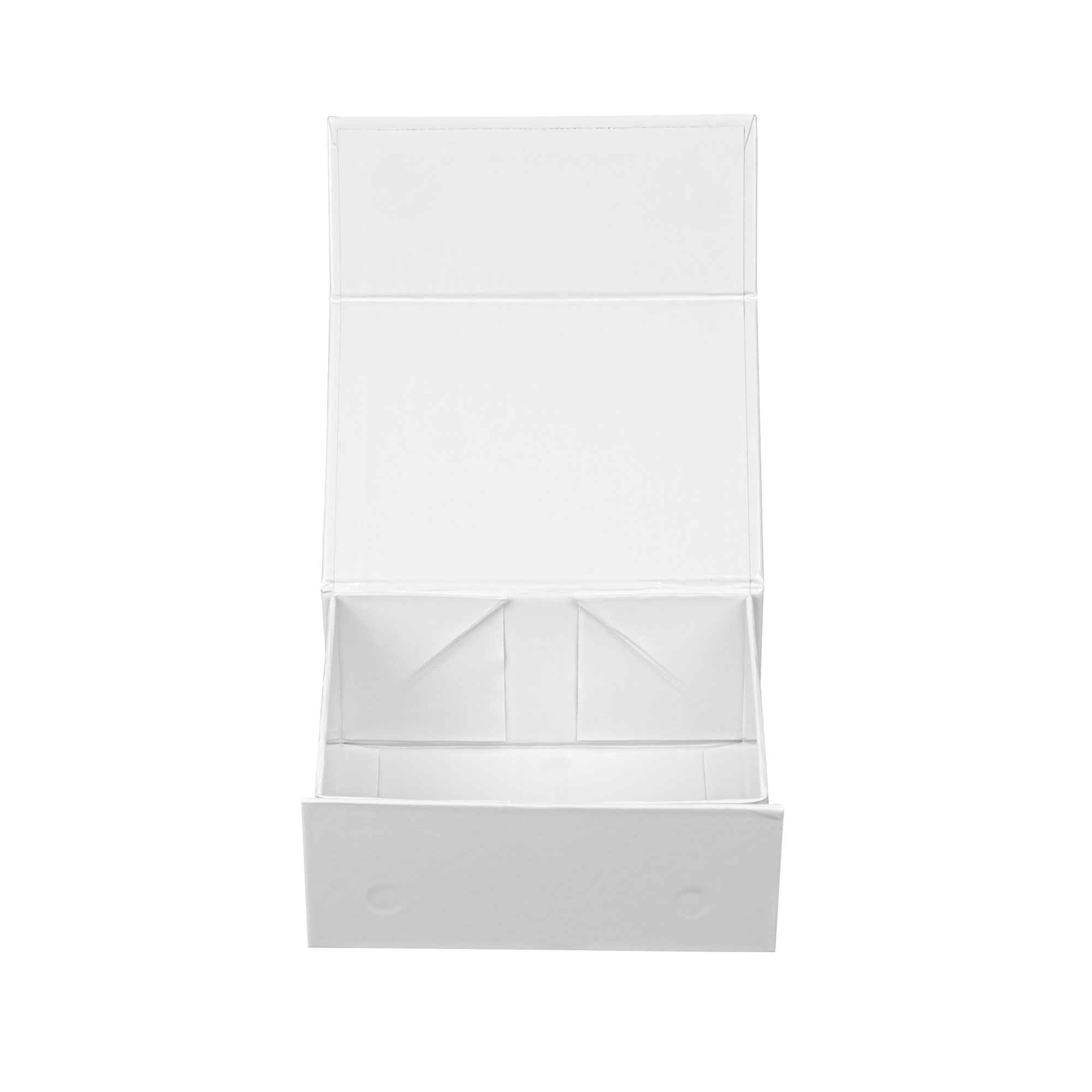 Cater Tek Rectangle White Paper Extra Small Tic Tac Box - Magnetic - 5" x 4" x 2 1/2" - 10 count box