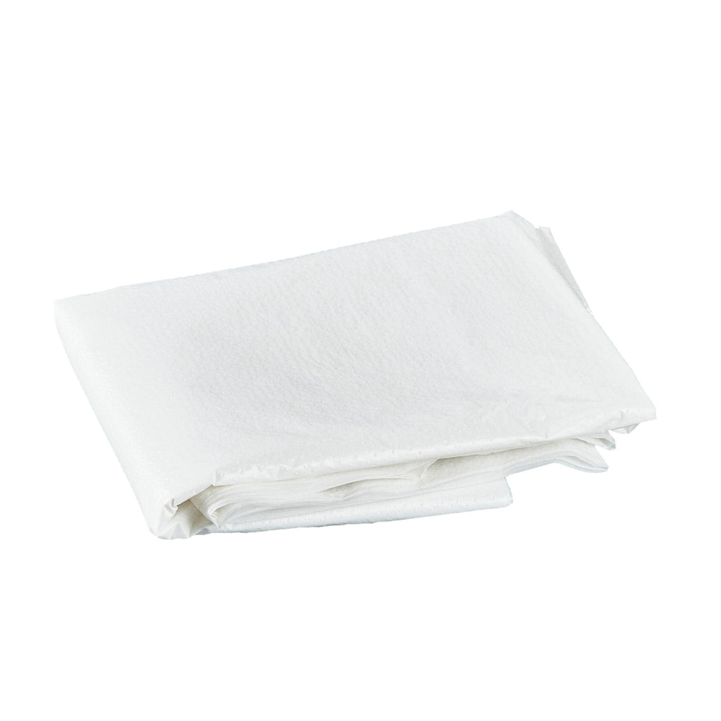 Clean Tek Professional White Plastic Disposable Apron - 42" x 27 1/2" - 100 count box