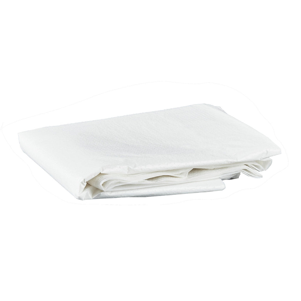 Clean Tek Professional White Plastic Disposable Apron - 42" x 27 1/2" - 100 count box