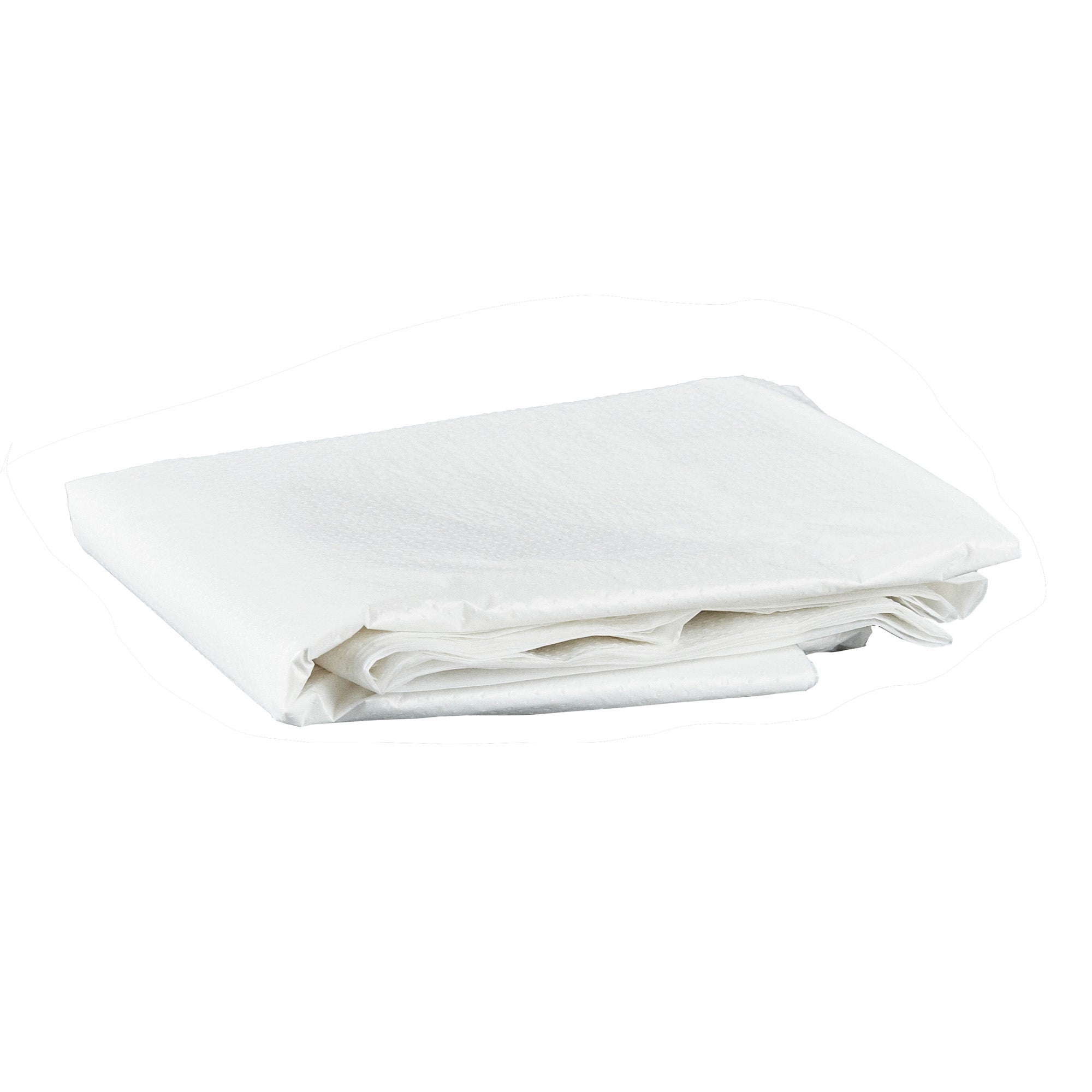 Clean Tek Professional White Plastic Disposable Apron - 42" x 27 1/2" - 100 count box