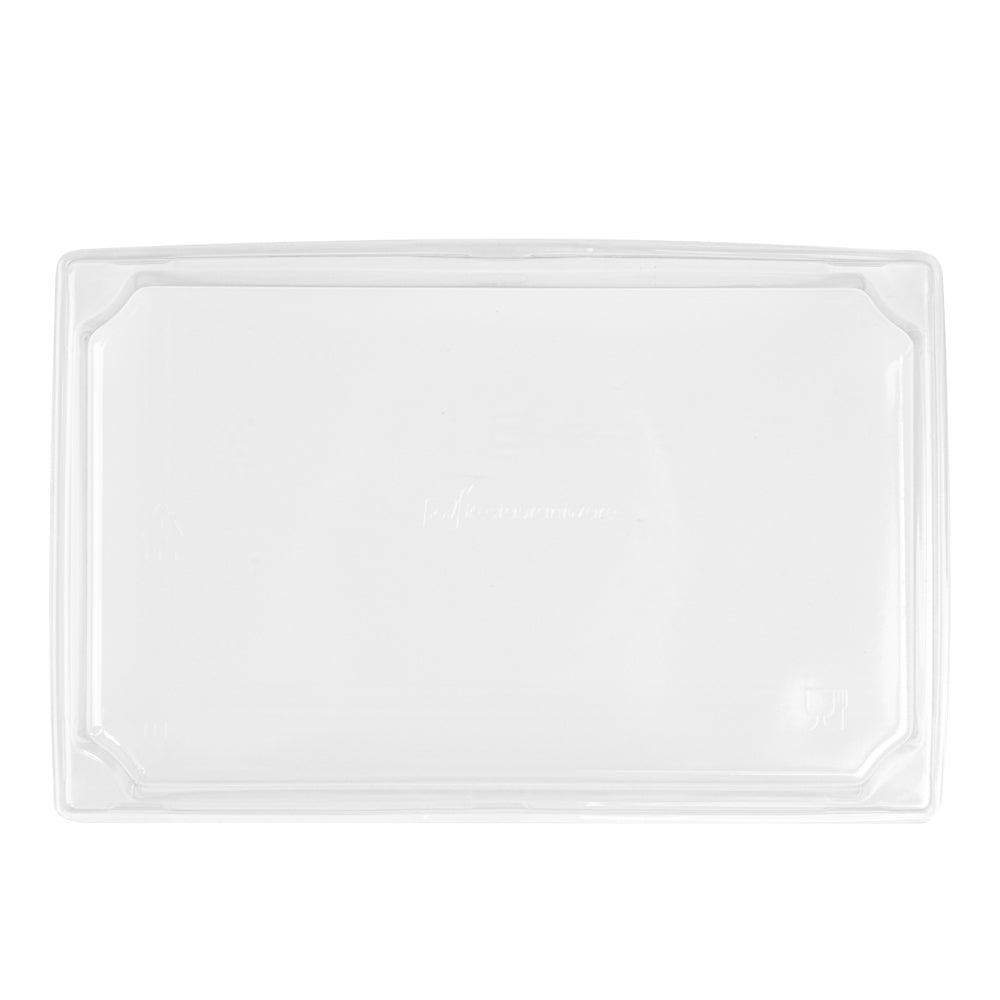 Matsuri Vision Clear Plastic Lid - Fits Medium Sushi Tray - 100 count box