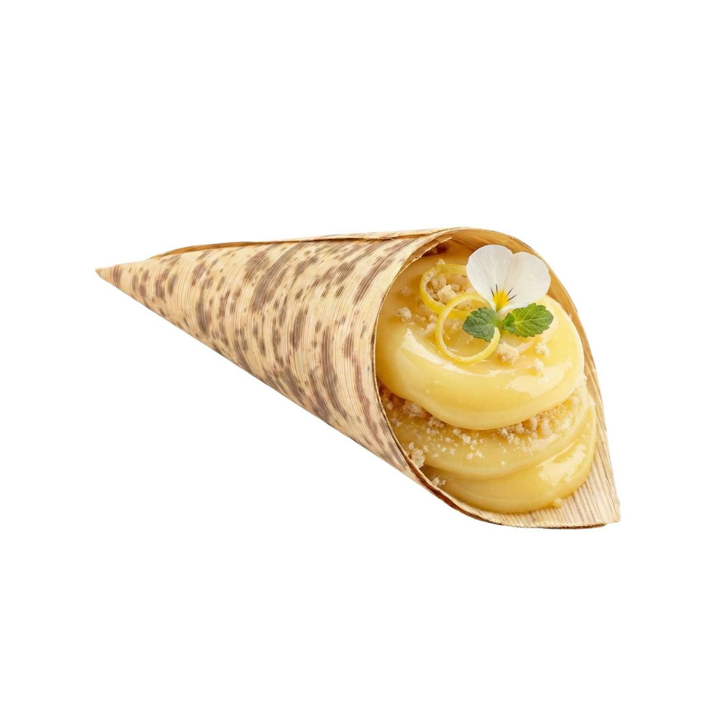 Bambuddha 3 oz Natural Bamboo Medium Cone - 5" x 2" x 2" - 200 count box