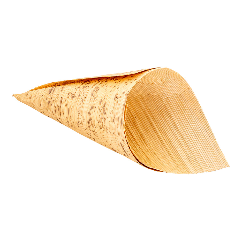 Bambuddha 4 oz Natural Bamboo Large Cone - 7" x 3" x 3" - 200 count box