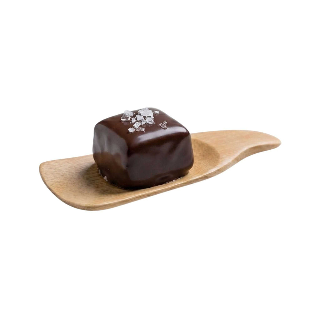 Bambuddha Natural Bamboo Spoon - Carved - 4" x 1 1/2" - 100 count box