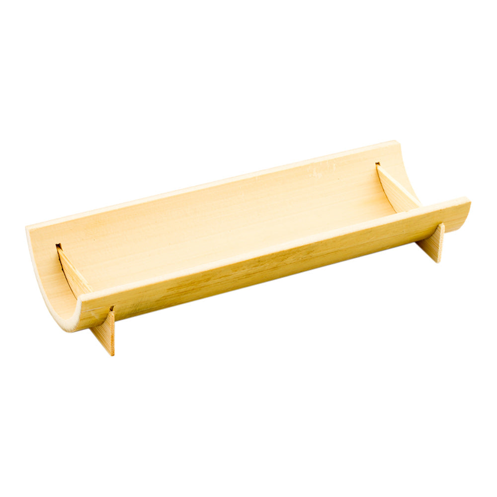 Bambuddha Rectangle Natural Bamboo Large Canoe - 6" x 2 1/4" x 1" - 100 count box