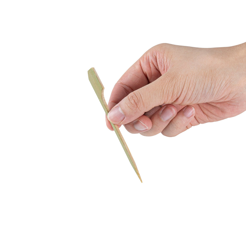 Pixy Natural Bamboo Paddle Pick - 4" - 1000 count box