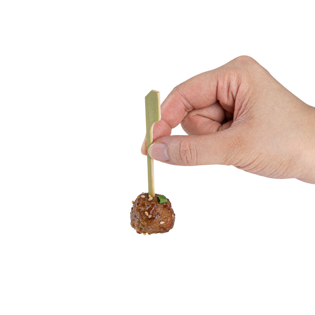 Pixy Natural Bamboo Paddle Pick - 4" - 1000 count box