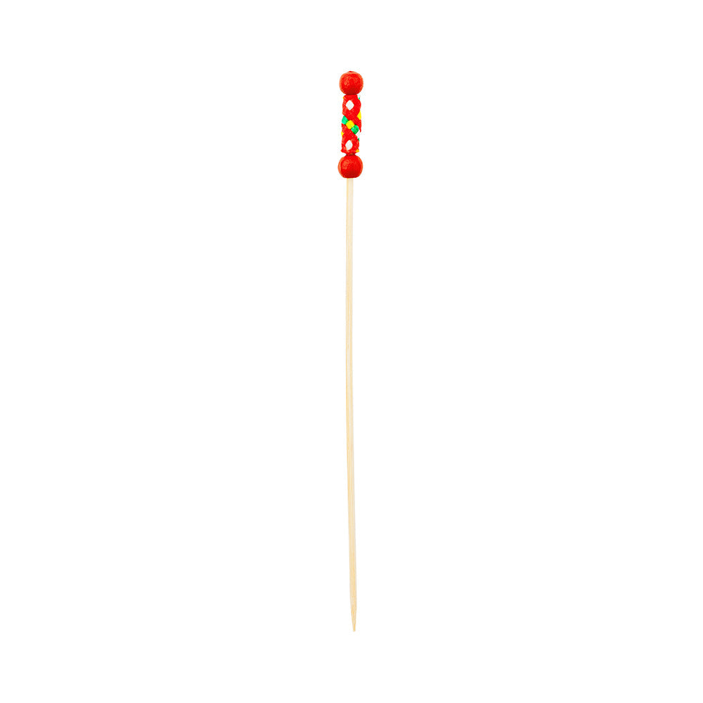 Pixy Red Bamboo Braided Skewer - 6" - 1000 count box