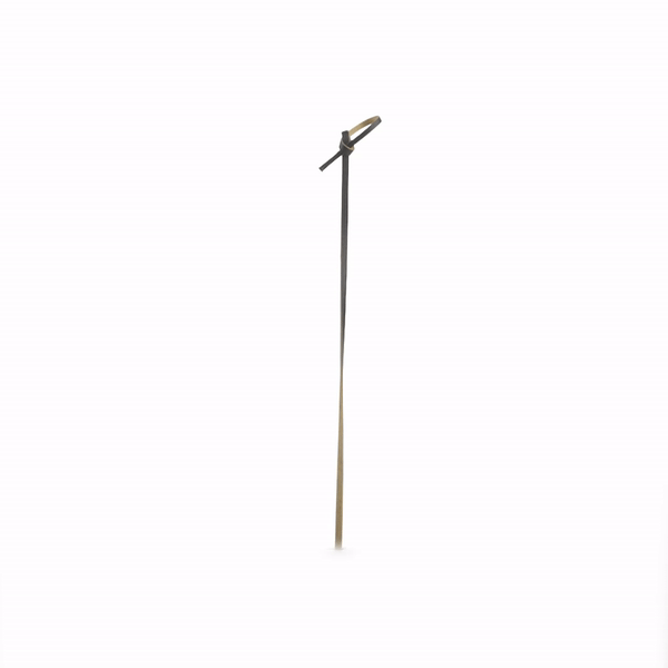 Pixy Black Bamboo Twisted Knot Skewer - 6" x 1/2" - 1000 count box