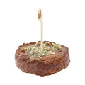 RW Smart Natural Bamboo Paddle Pick / Food Marker - Well - 4" - 1000 count box