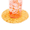 Bambuddha Round Natural Bamboo Leaf Coaster - 3" x 3" - 200 count box