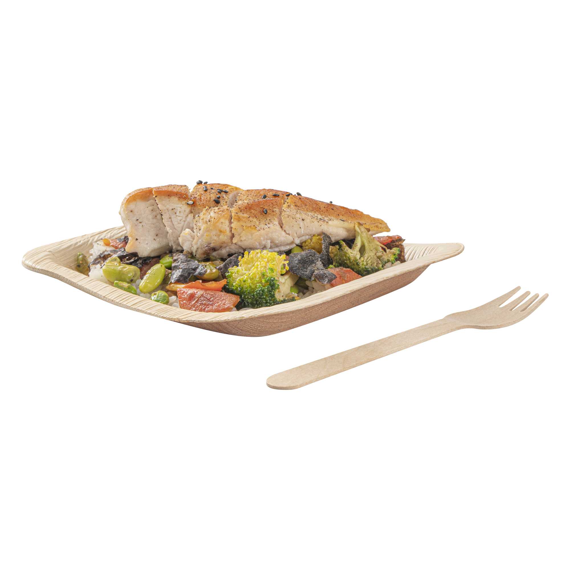 Taipei Natural Wood Fork - 6 1/2" x 1 1/4" x 1/2" - 500 count box