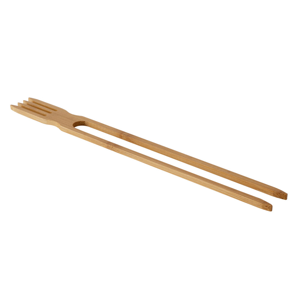 Bambuddha Natural Bamboo Chop Fork Duo Utensil - 10" x 1 1/2" x 1/2" - 100 count box