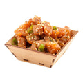 Bambuddha 1.5 oz Square Natural Bamboo Mini Kova Bowl - 2 1/2" x 2 1/2" x 1" - 100 count box