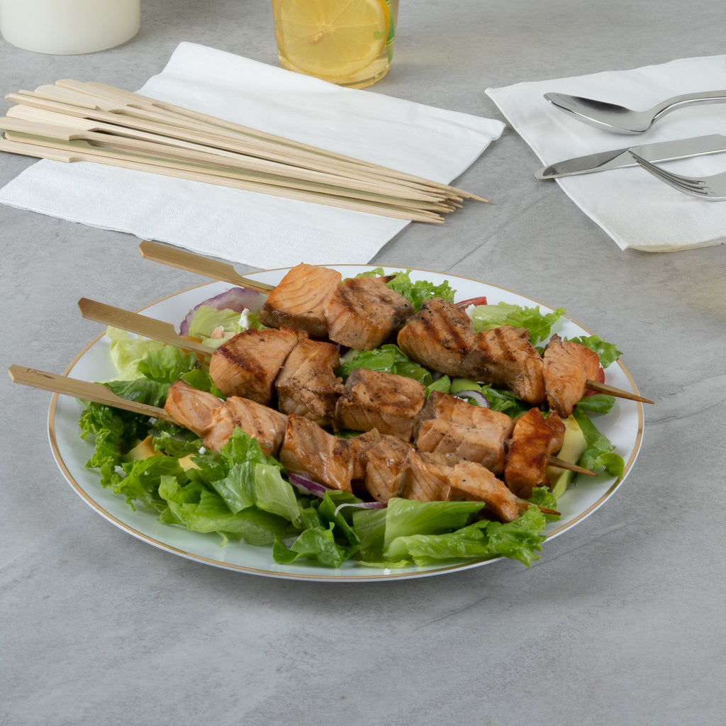 Pixy Natural Bamboo Paddle Grill Skewer - 10" - 1000 count box