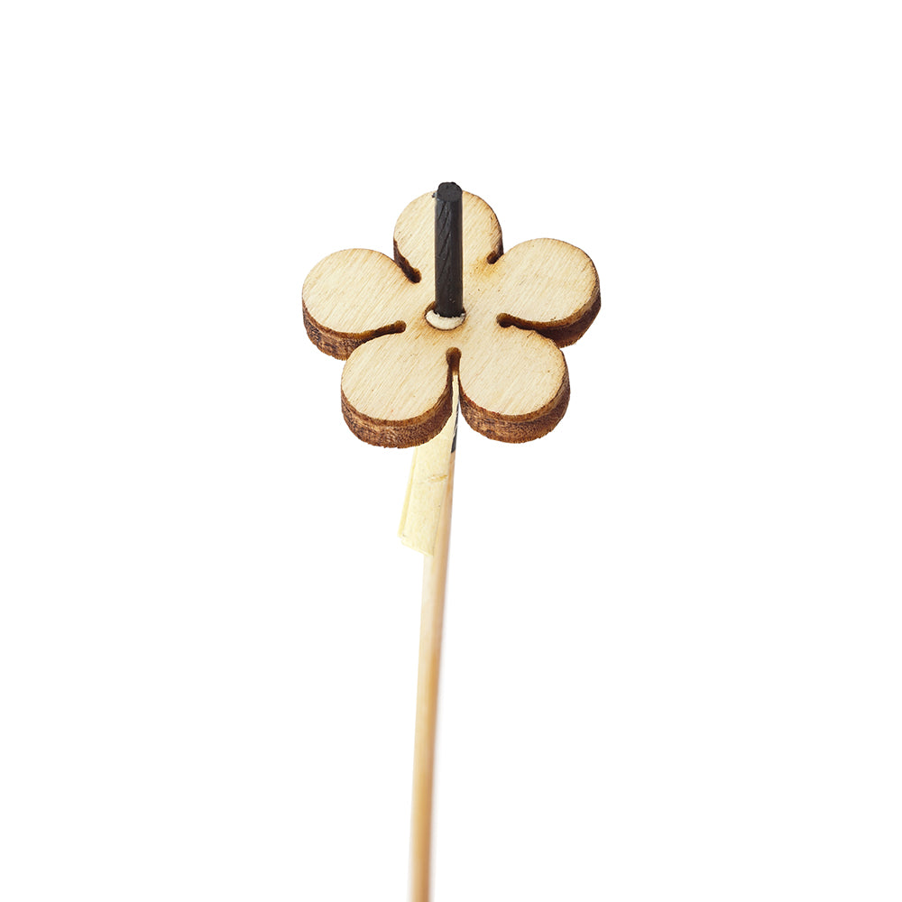 Pixy Bamboo Flower Top Skewer - 6" x 3/4" x 3/4" - 500 count box