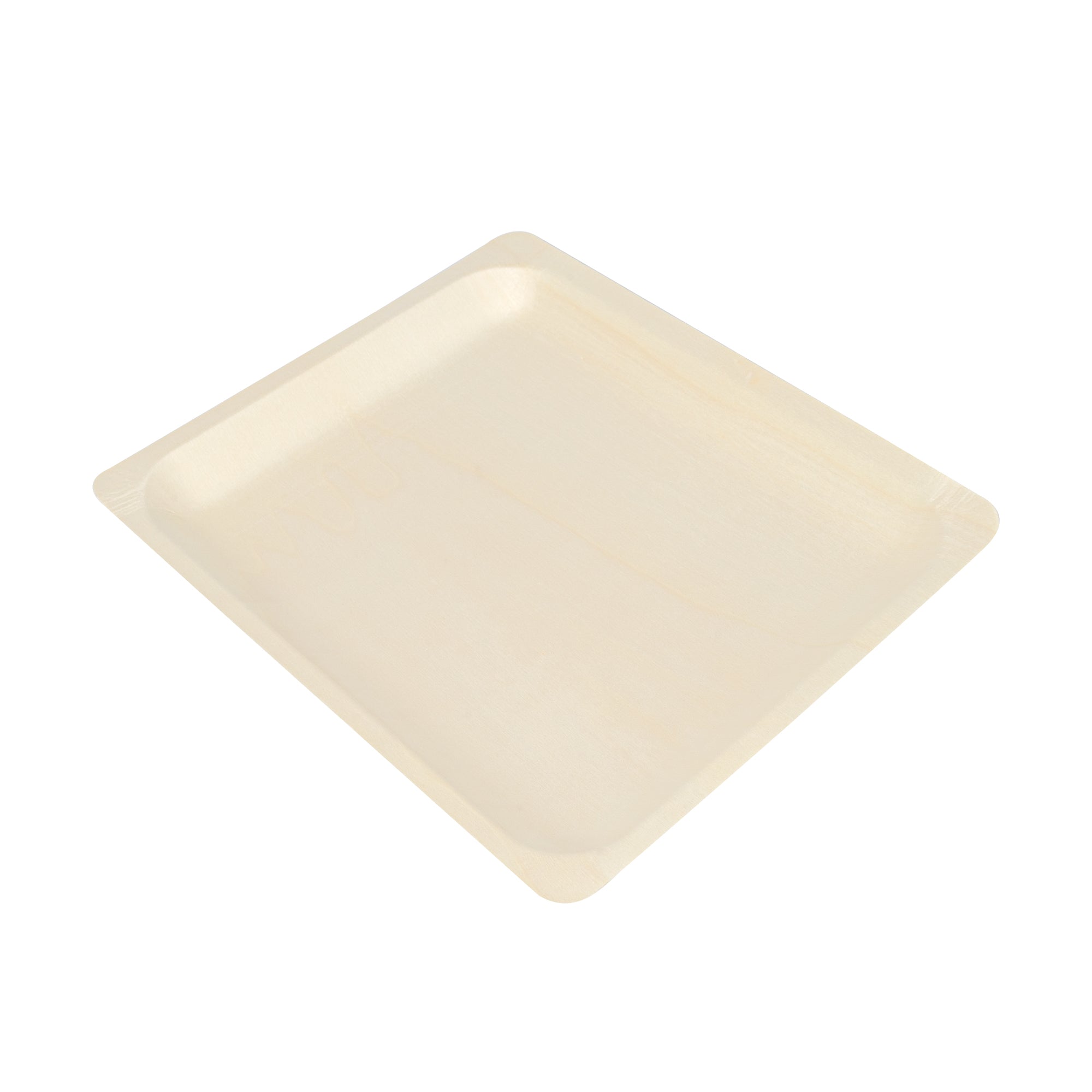 Taipei Rectangle Natural Poplar Plate - 10 1/2'' x 8 1/2'' x 3/4'' - 200 count box