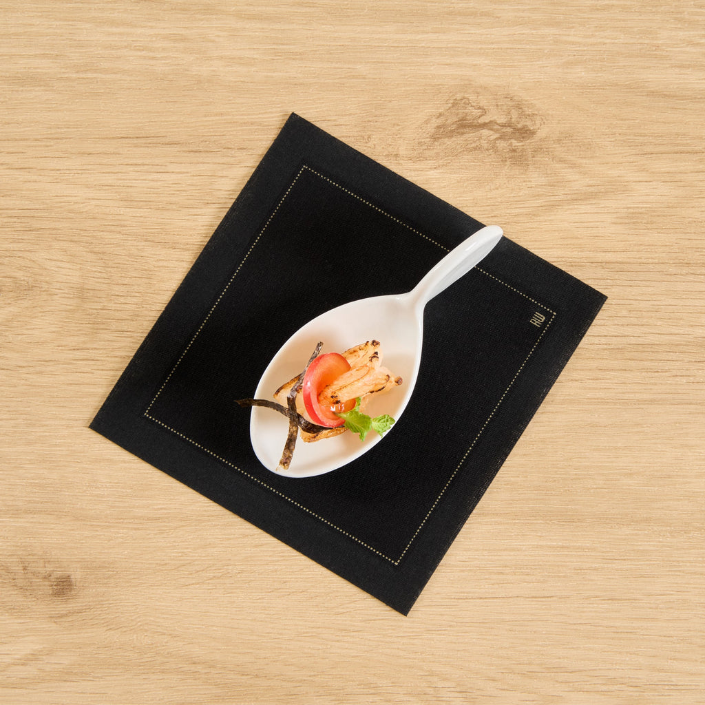 Chef 101 Fish White Porcelain Spoon - 4" x 1 1/2" x 1 1/4" - 10 count box