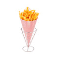 Cone Tek Silver Stainless Steel Singolo Cone Stand - 4" x 4" x 5 1/2" - 1 count box