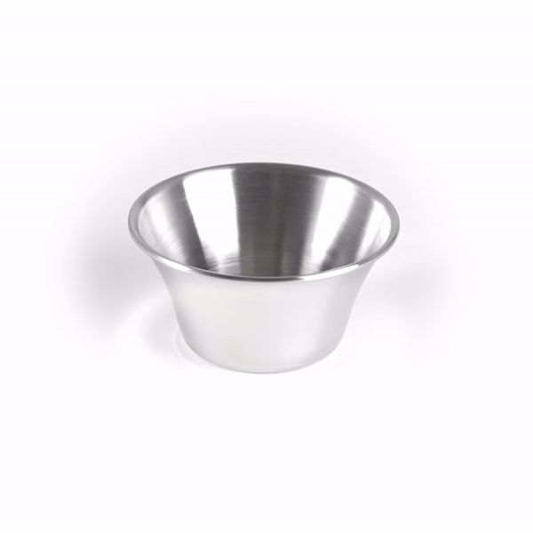 Met Lux 4 oz Stainless Steel Condiment Cup - 3" x 3" x 1 1/2" - 10 count box