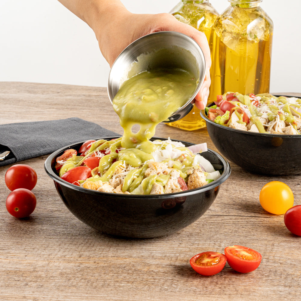 Met Lux 6 oz Stainless Steel Condiment Cup - 3 3/4" x 3 3/4" x 2" - 10 count box