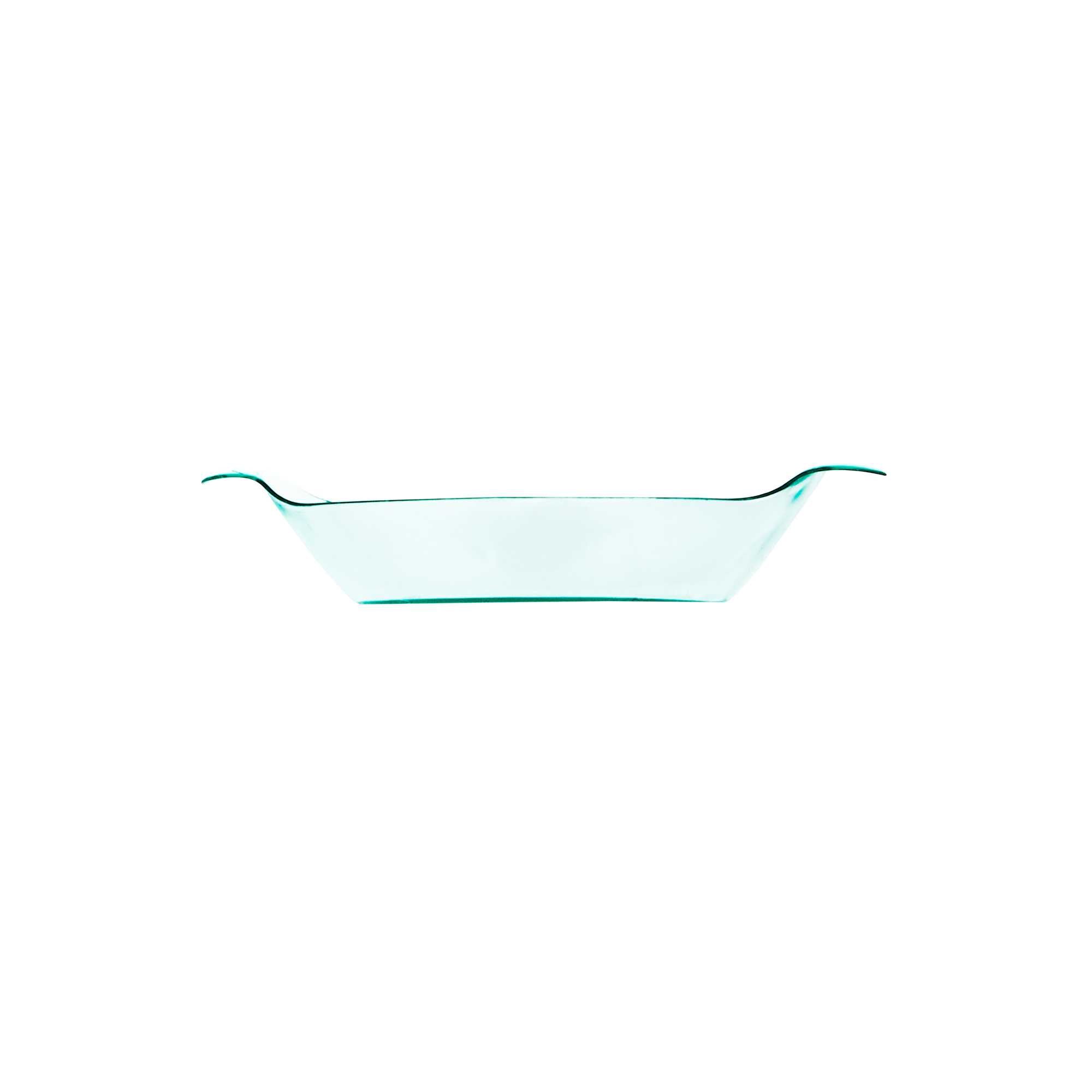 Mini Serve Oval Seagreen Plastic Mini Handled Plate - 3 3/4" x 2 1/2" - 100 count box