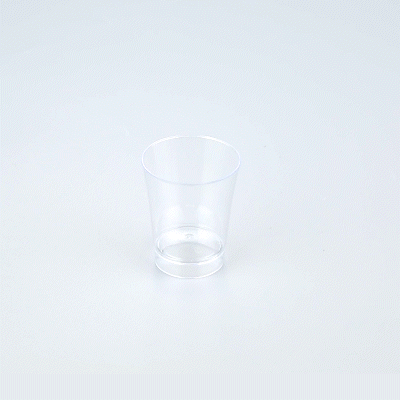 Mini Serve 3 oz Round Clear Plastic Mini Parfait Glass - 2" x 2" x 2 1/2" - 100 count box