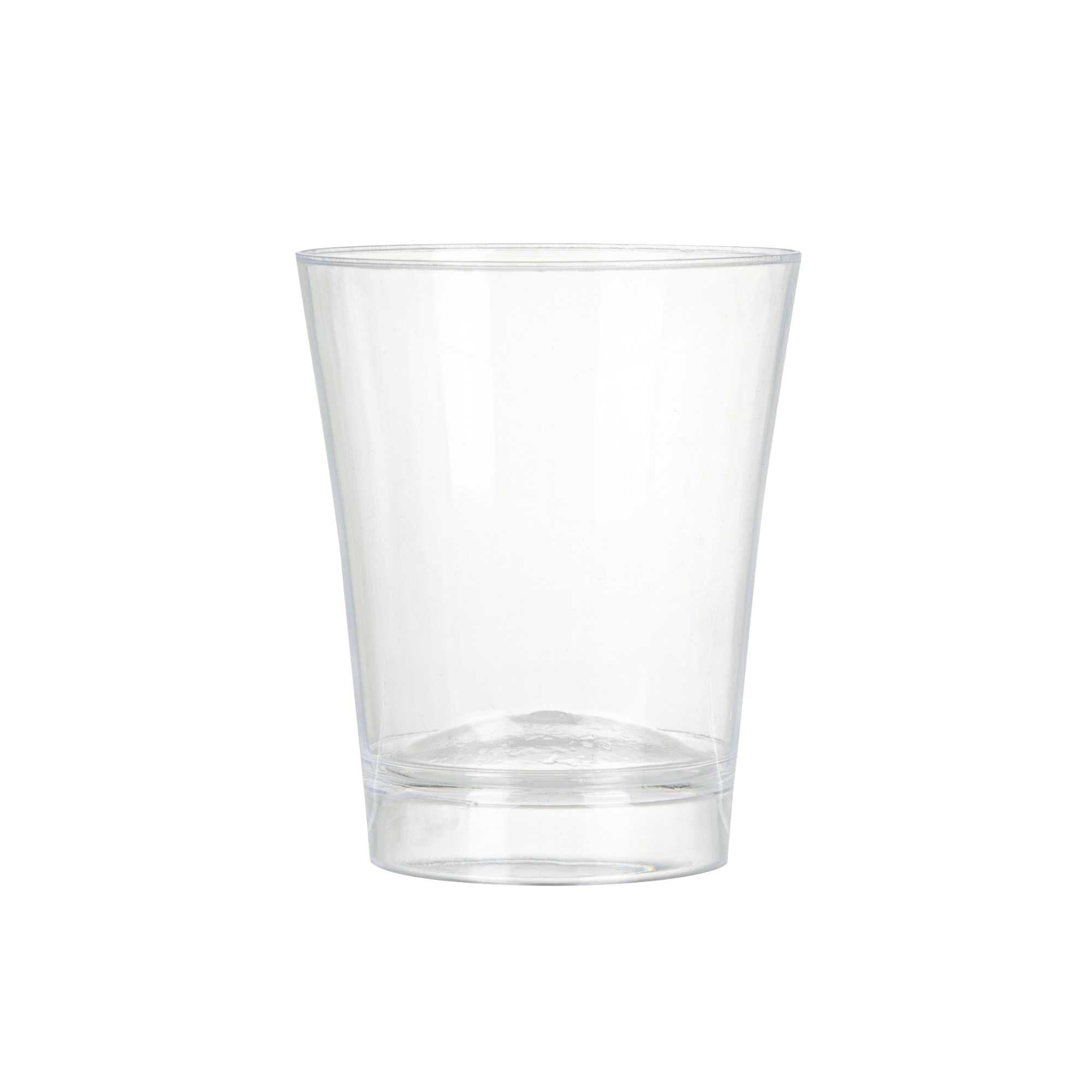 Mini Serve 3 oz Round Clear Plastic Mini Parfait Glass - 2" x 2" x 2 1/2" - 100 count box