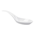 Mini Serve White Plastic Wave Spoon - 5" x 1 1/2" - 100 count box