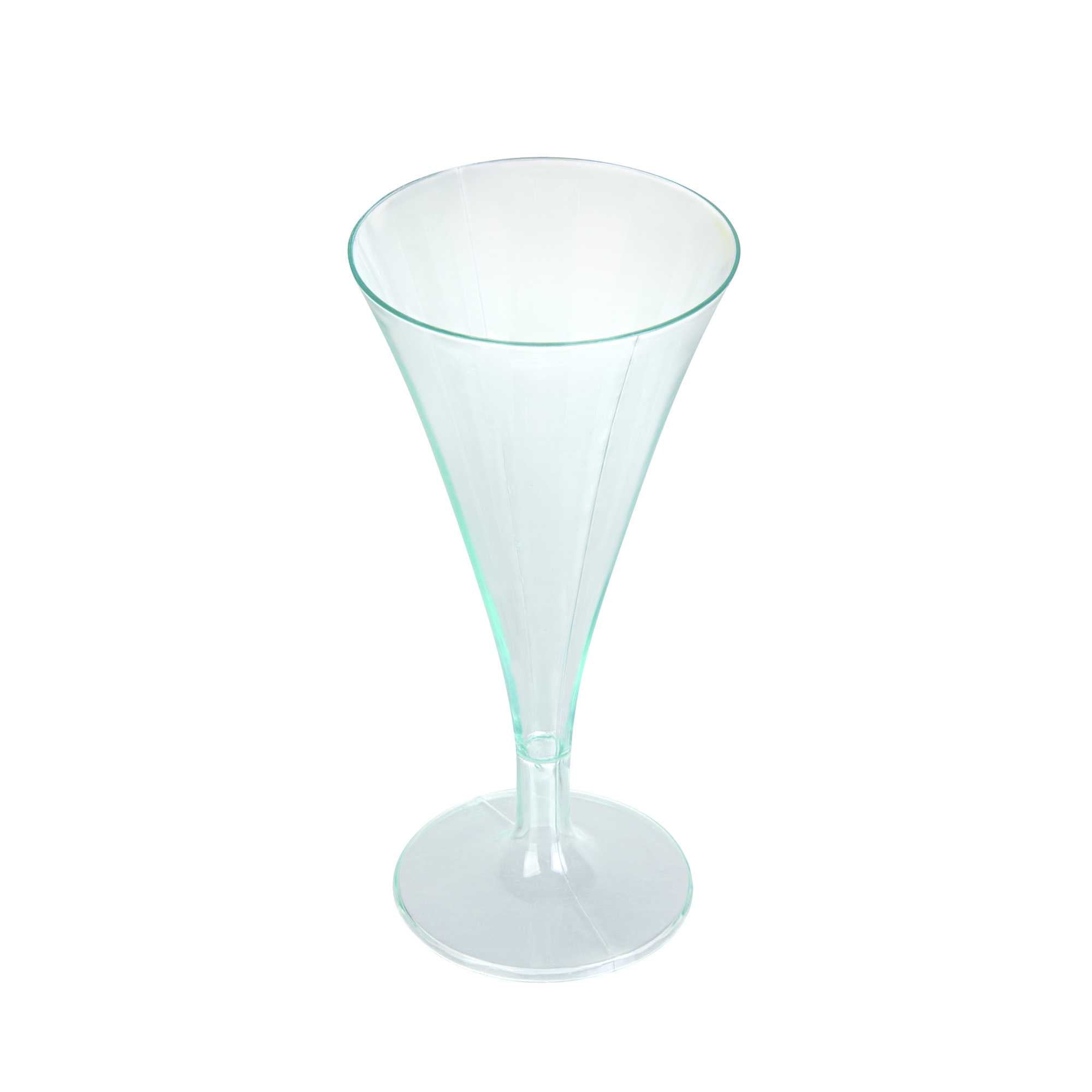 Bev Tek 3 oz Round Seagreen Plastic Aperitif Glass - 2 1/2" x 2 1/2" x 5" - 100 count box