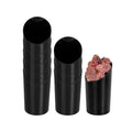 Mini Serve 3 oz Round Incline Shot Glass - Black, Plastic - 2" x 2" x 3 1/4" - 100 count box