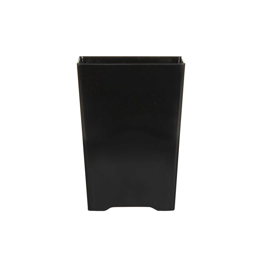Mini Serve 4 oz Square Black Plastic Tall Quadrato Cup - 2" x 2 3/4" x 2" - 100 count box