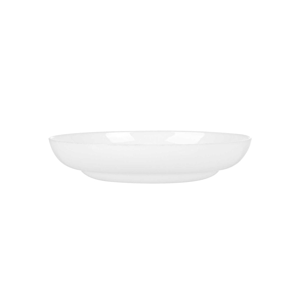 Mini Serve Round White Plastic Mini Rotondo Plate - 3 1/4" x 3 1/4" x 3/4" - 100 count box