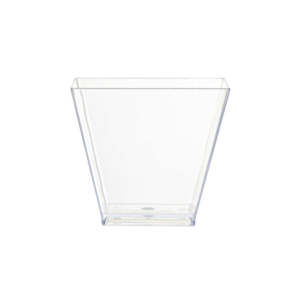 Mini Serve 2 oz Square Clear Plastic Mini Kova Cup - 2" x 2" x 1 3/4" - 300 count box