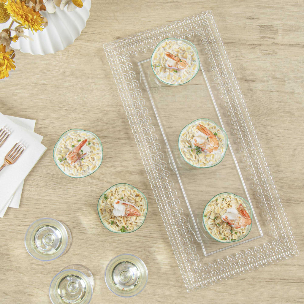 Mini Serve 2 oz Round Seagreen Plastic Le Fleur Cup - 2 1/4" x 1 1/2" x 1 1/4" - 100 count box