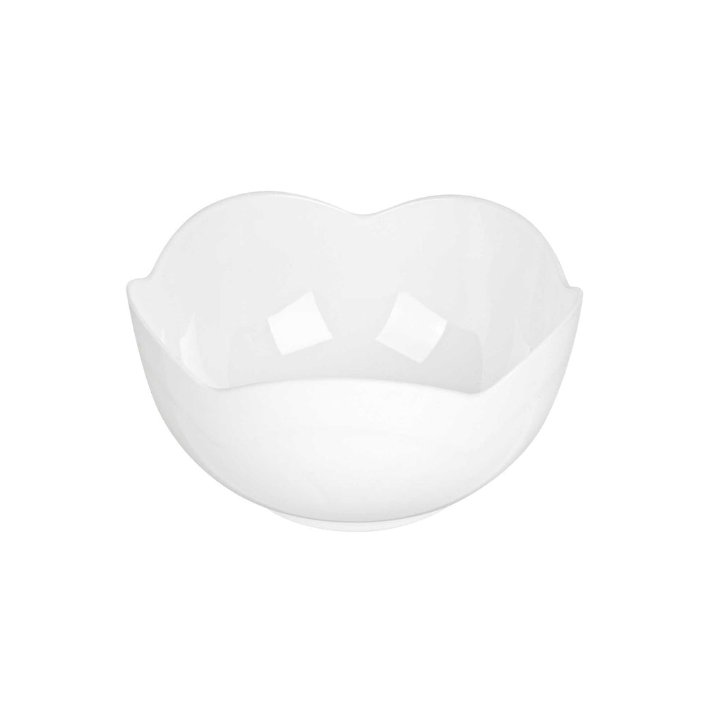 Mini Serve 2 oz Round White Plastic Le Fleur Cup - 2 1/4" x 1 1/2" x 1 1/4" - 100 count box