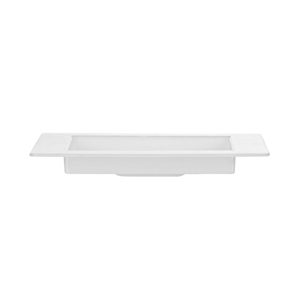 Mini Serve Square White Plastic Mini Edge Plate - 2 3/4" x 2 3/4" - 100 count box