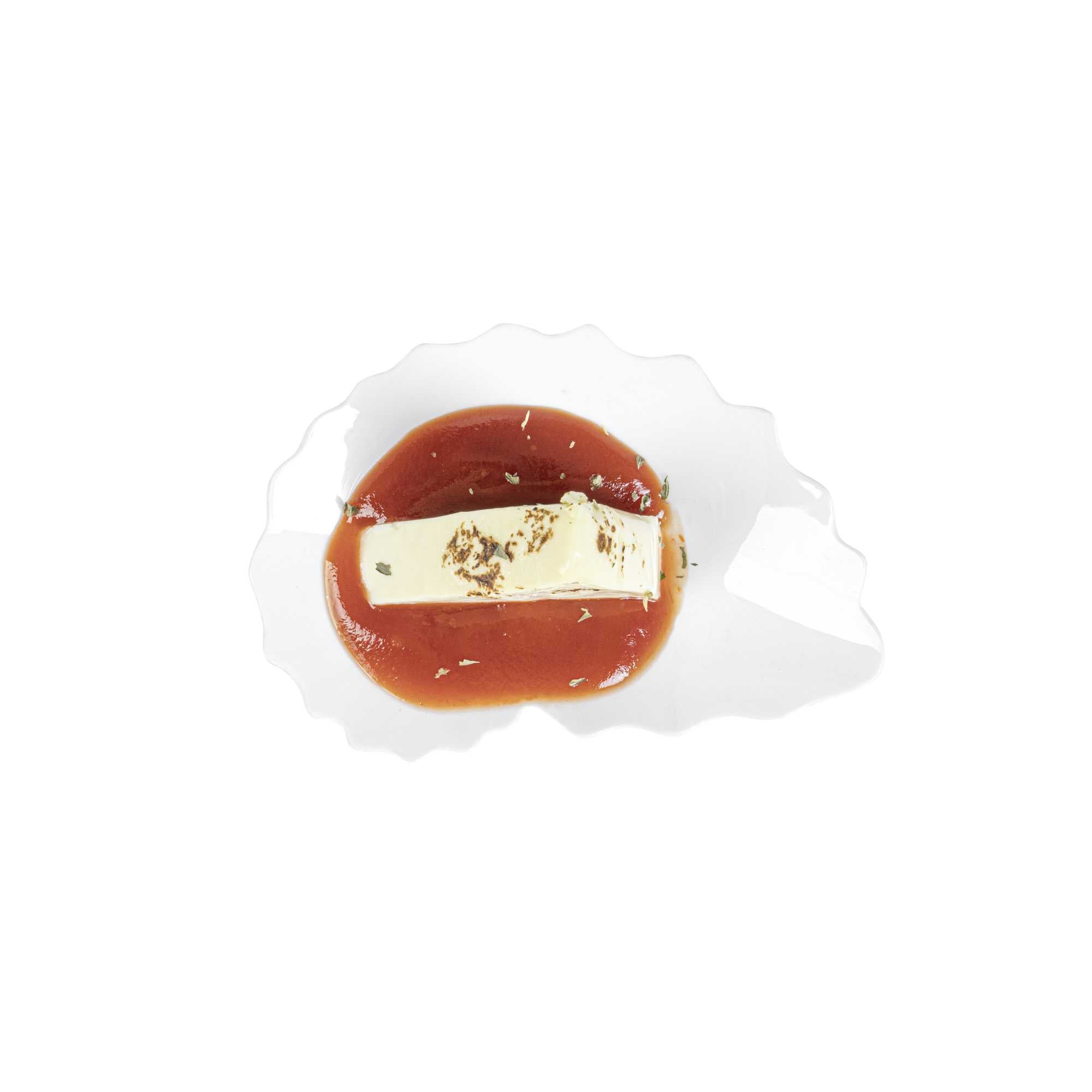 Mini Serve White Plastic Mini Coquille Plate - 3 1/4" x 3 1/4" x 1/2" - 100 count box