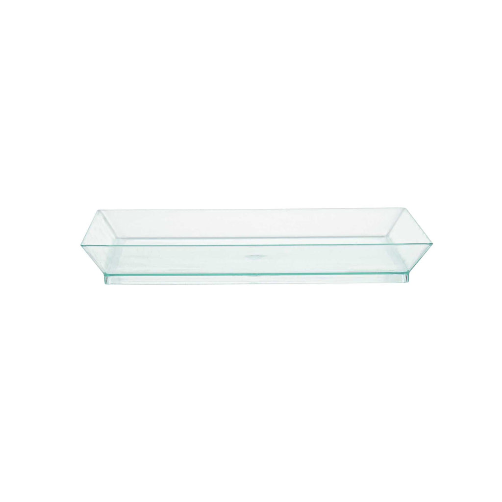 Mini Serve Square Seagreen Plastic Medium Modern Plate - 5" x 5" - 100 count box