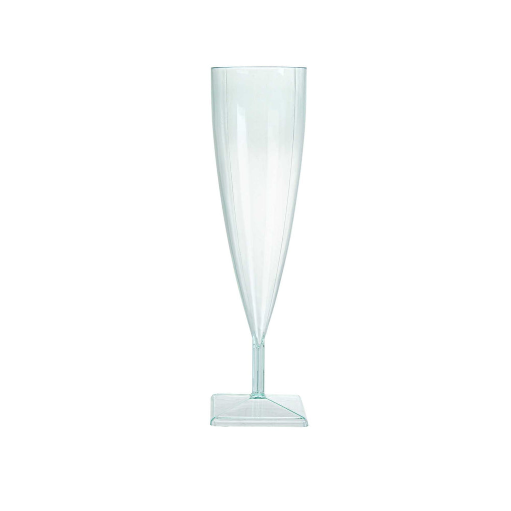 Bev Tek 5 oz Seagreen Plastic Champagne Flute - 2" x 2" x 7" - 100 count box