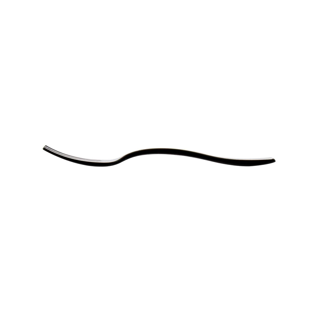 Mini Serve Black Plastic Mini Fork - 4" - 500 count box