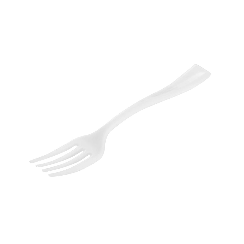 Mini Serve White Plastic Mini Fork - 4" - 500 count box